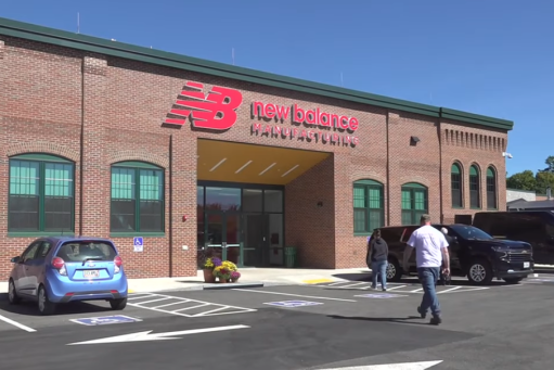 A brick New Balance Manufacturing Building