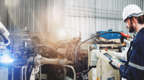 Robotics engineer in factor