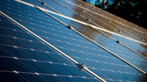 These panels are being installed at Three Rivers solar farm in Hancock County.